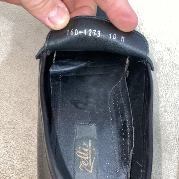 Zelli Men’s Black Leather Bit Loafers Size 10M Luxury Italian Dress Shoes main image 6